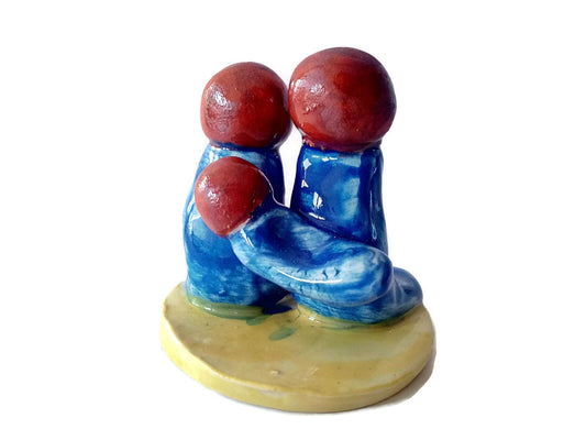 Statues Sculptures, Holy Family Ceramic Sculpture, Handmade Pottery Table Sculpture Nativity Scene Contemporary Art House Warming Gifts - Ceramica Ana Rafael