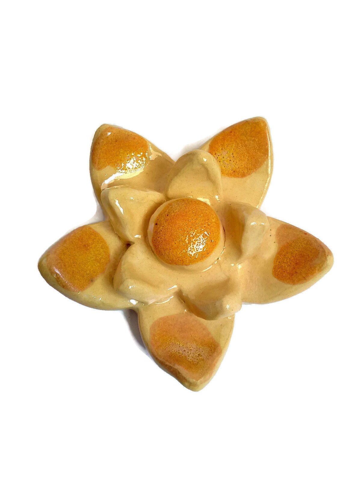 CLAY FLOWER CHARMS, Statement Jewelry Making Ceramic Components, Unique Gifts For Mom - Ceramica Ana Rafael