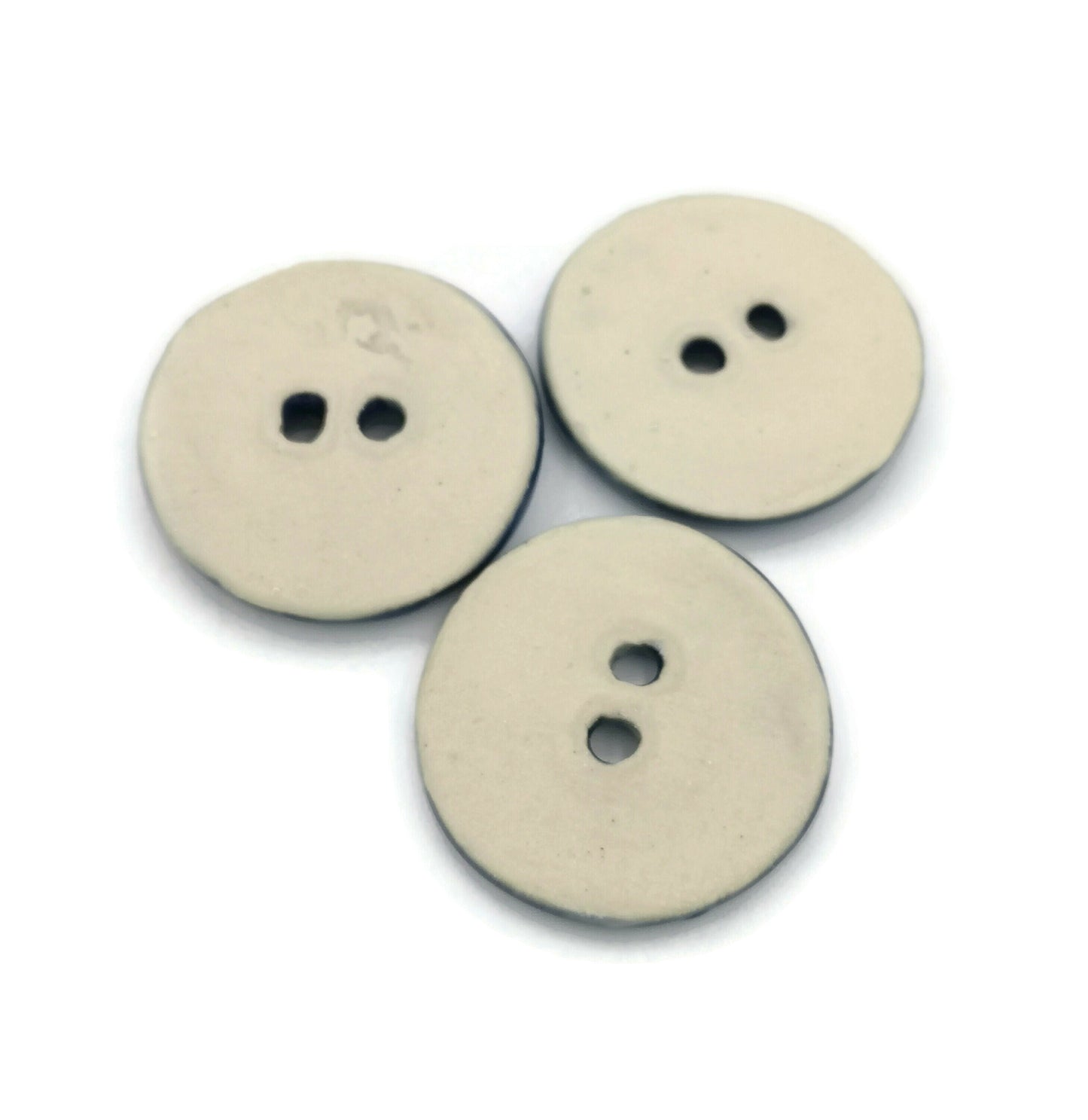 30 mm beautiful button coat, set of 3 handmade ceramic buttons, fancy 2 hole buttons for clothing, best sellers sewing supplies and notions - Ceramica Ana Rafael
