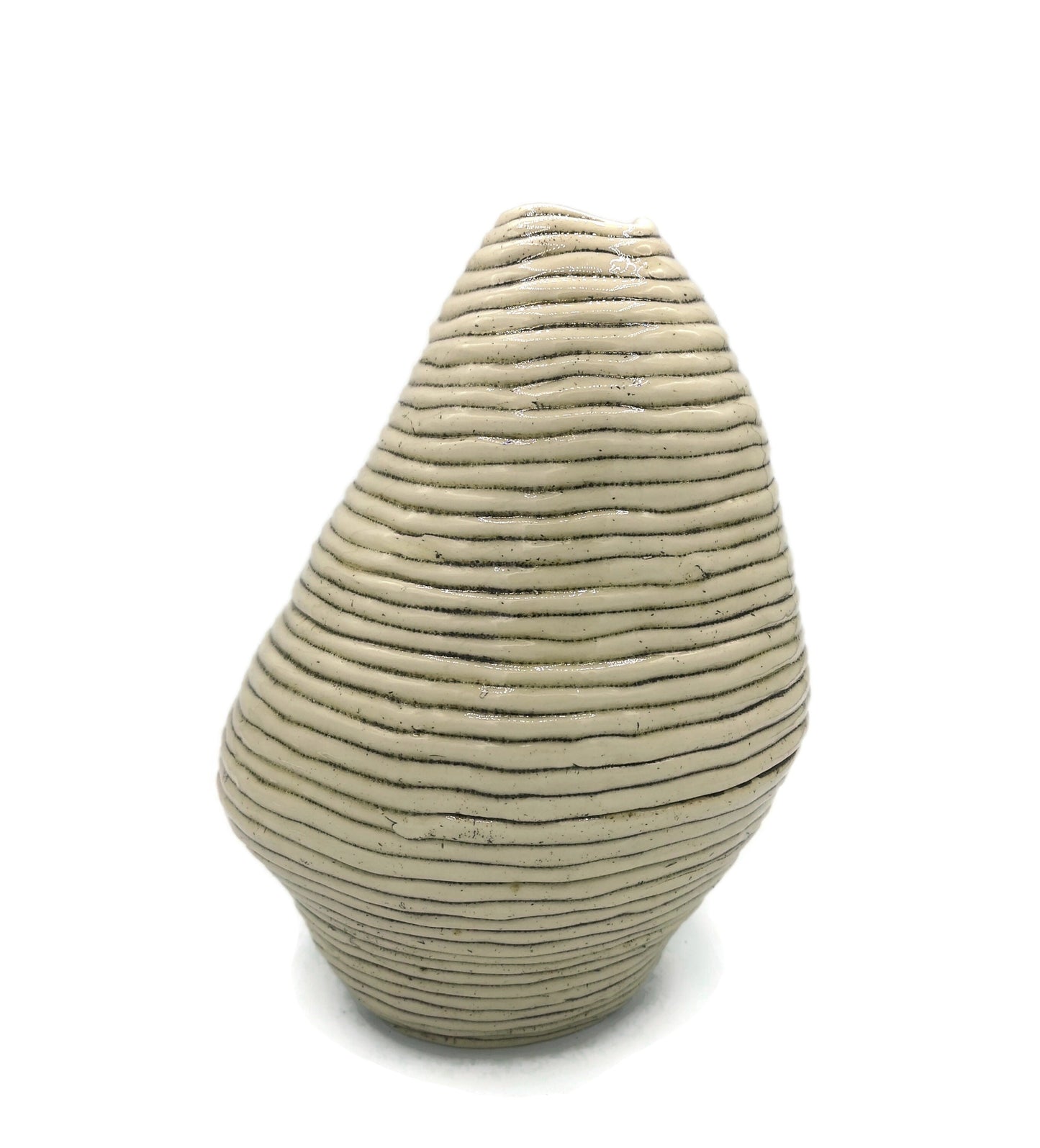Modern Ceramic Sculpture Handmade Contemporary Art, Textured Sculptural Vase For Table, Large Floor Vase, Custom Wedding Gift For Couple - Ceramica Ana Rafael