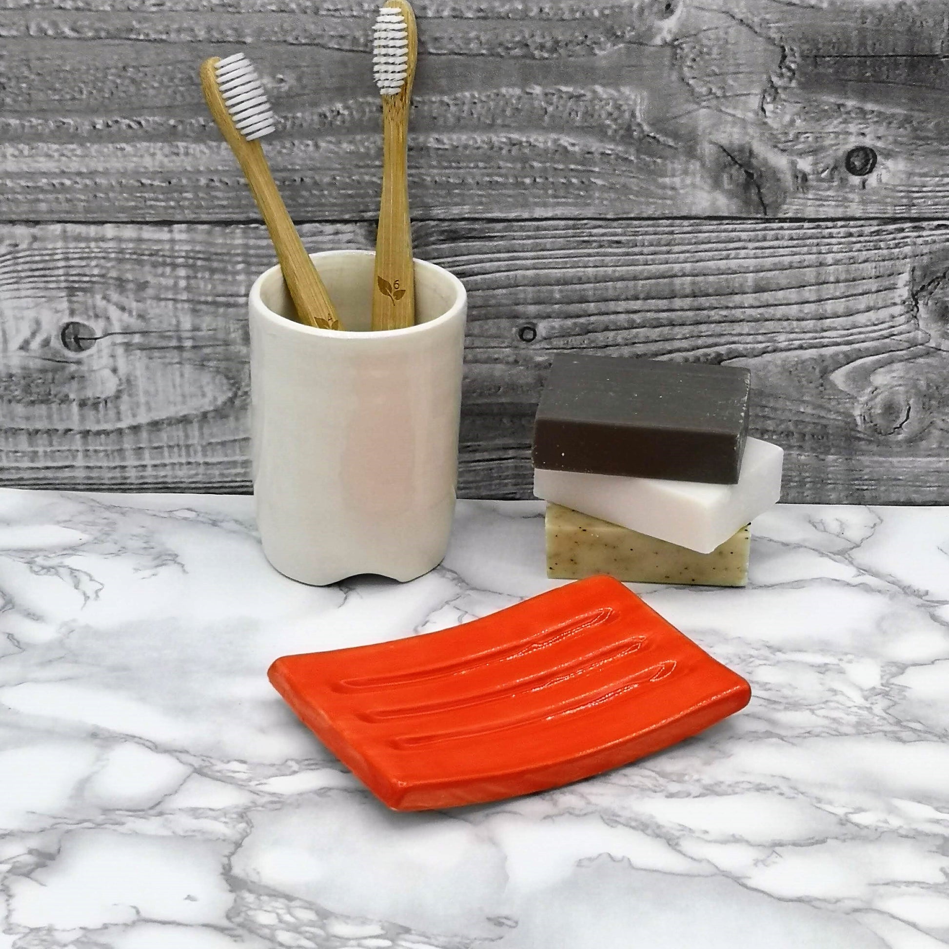 BATHROOM SOAP SAVER, Handmade Ceramic Soap Dish Tray, Rectangle Drain Dish Soap Gift For Her, Sustainable Soap Dish Bathroom Accessories - Ceramica Ana Rafael