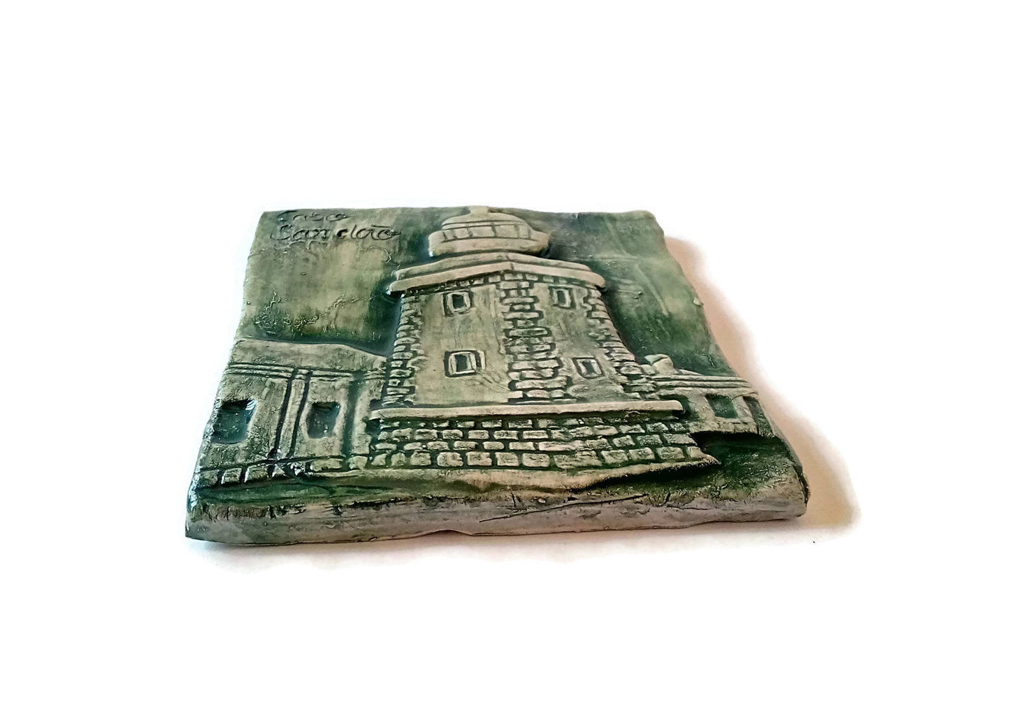 HANDMADE CERAMIC TILES, Lighthouse Wall Hanging Tiles, Portuguese pottery office wall decor Best Gifts For Him, Housewarming Gift First Home - Ceramica Ana Rafael