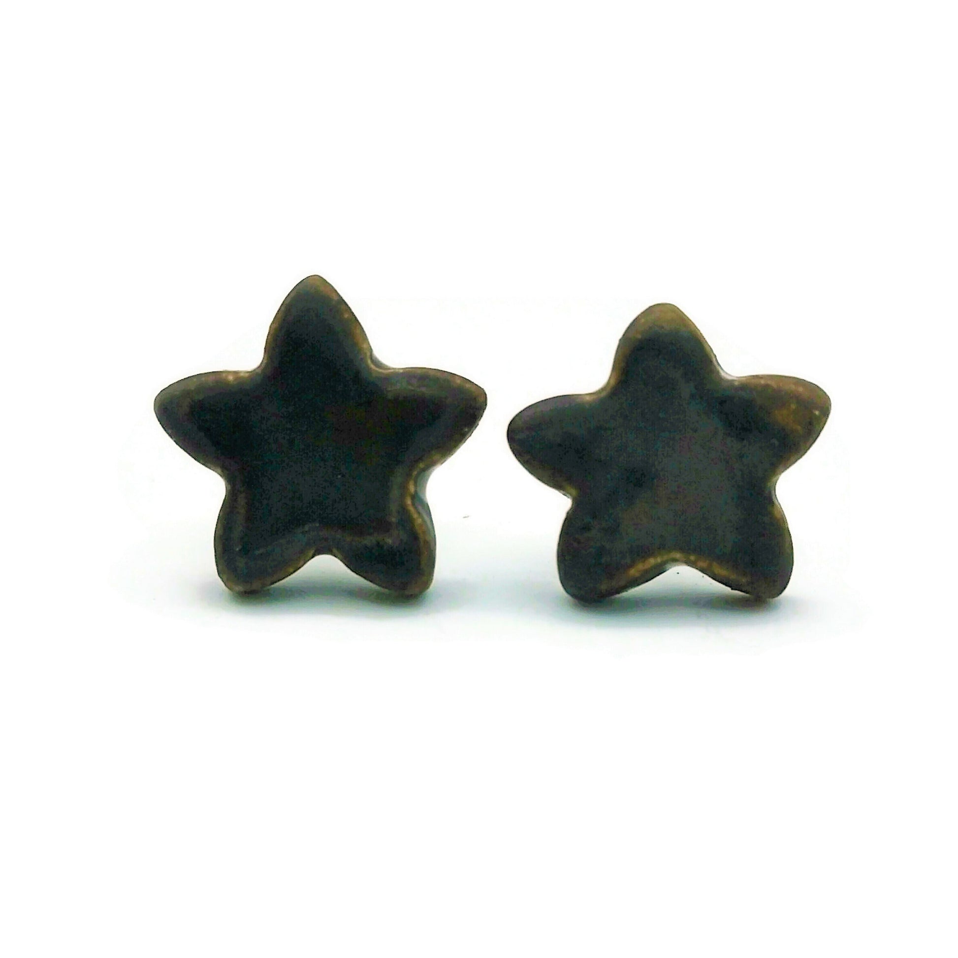 Star Stud Earrings, Geometric Earrings Studs, Clay Earrings Best Gifts For Her, Quirky Mom Birthday Gift From Daughter - Ceramica Ana Rafael