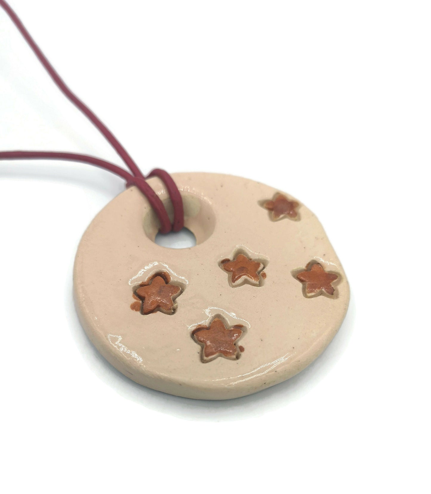 Clay Charms, Unique Jewelry Making Charms, Handmade Ceramic Clay Pendant Necklace Trending Now, Best Sellers Large Pendant - Ceramica Ana Rafael