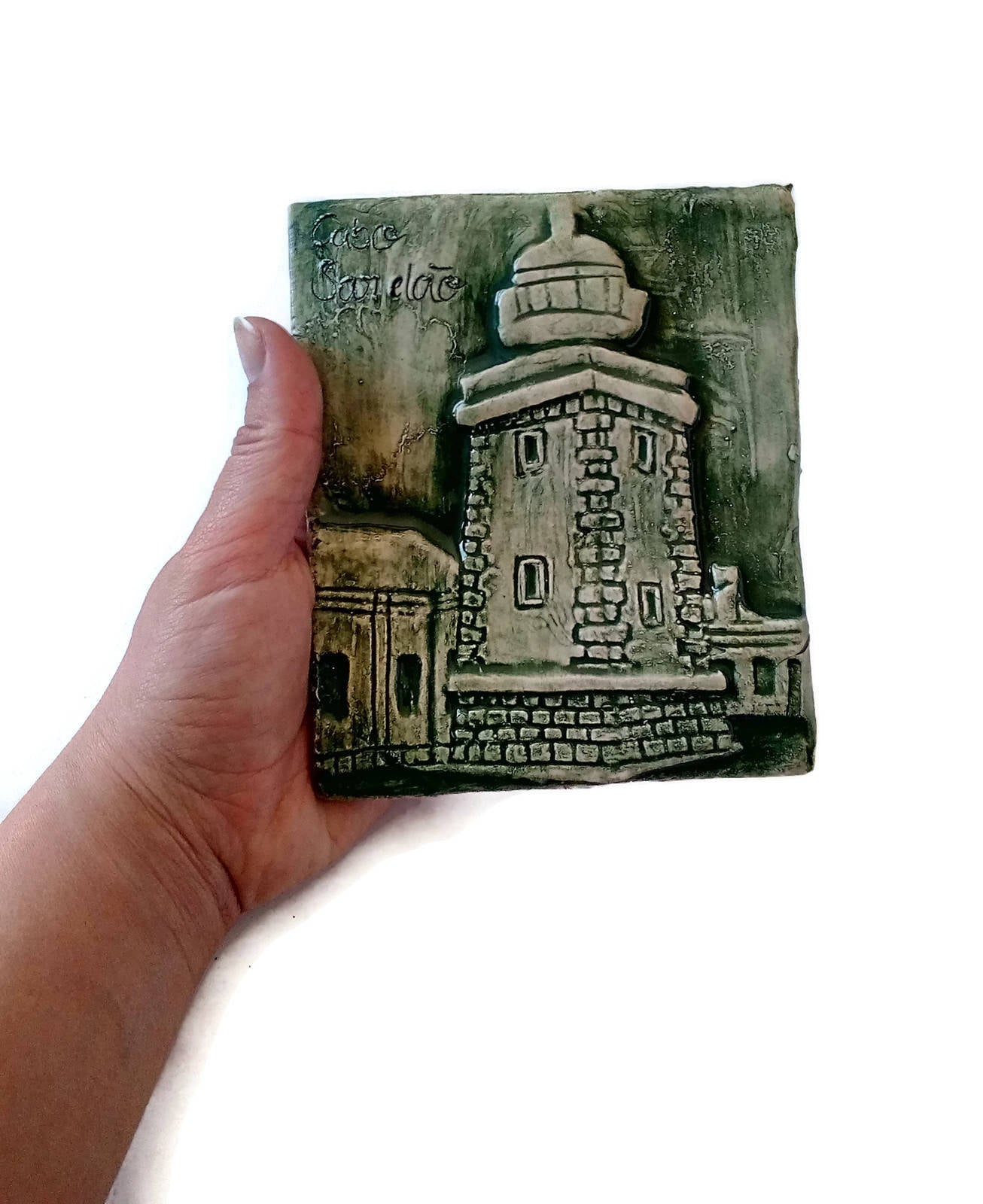 HANDMADE CERAMIC TILES, Lighthouse Wall Hanging Tiles, Portuguese pottery office wall decor Best Gifts For Him, Housewarming Gift First Home - Ceramica Ana Rafael