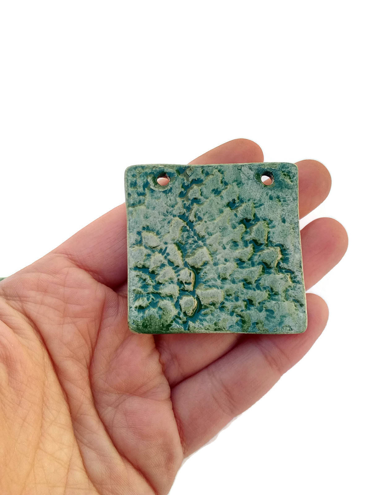 Large Statement Pendant For Unique Jewelry Making, Clay Charms, Pendant Necklace Gift For Mom, DIY Gift Idea - Ceramica Ana Rafael