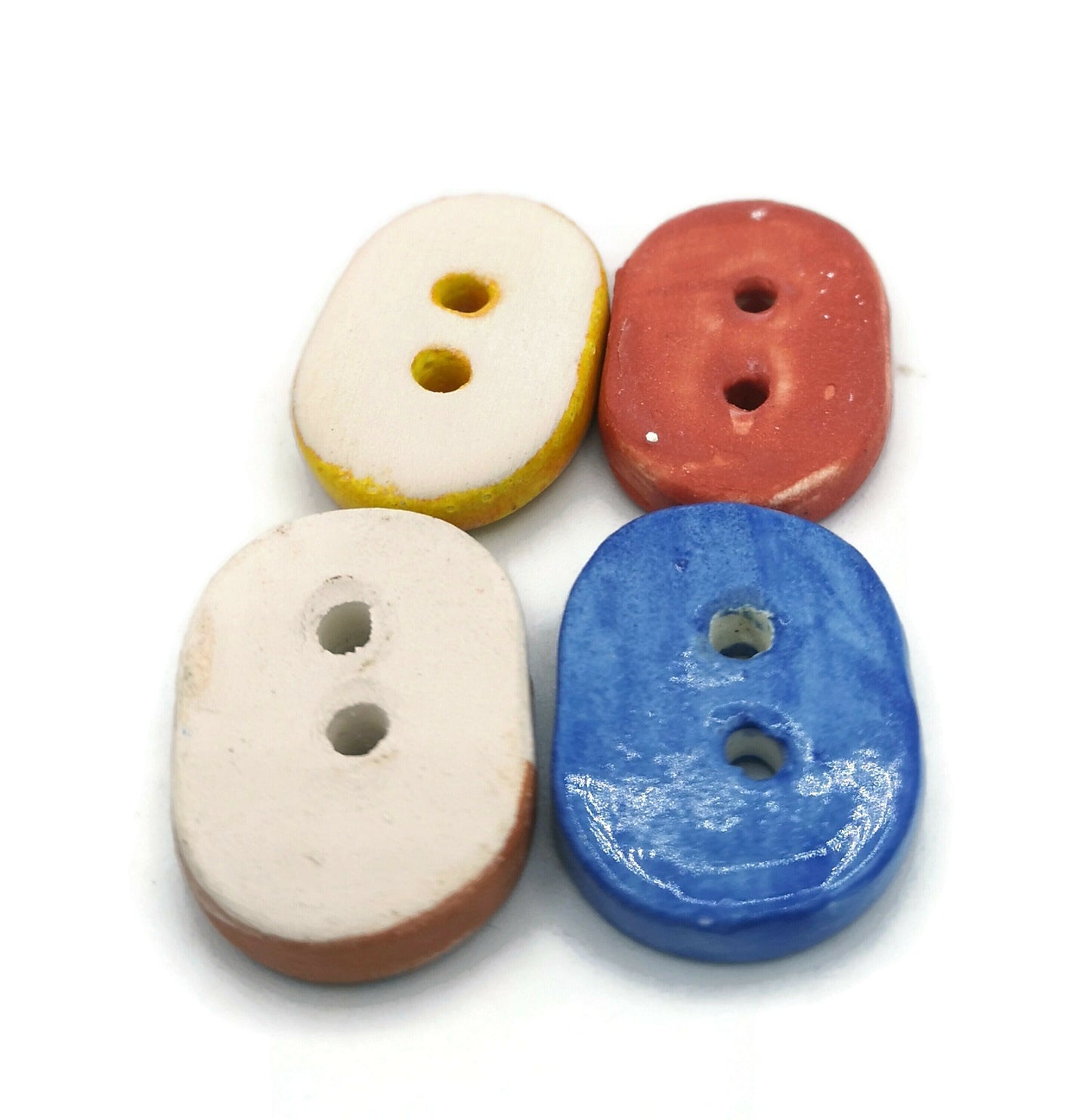 4Pc Oval Sewing Buttons Lot, Cute Big Buttons For Jewelry Making, Best Sellers Sewing Supplies And Notions, Unique Buttons For Crafts - Ceramica Ana Rafael
