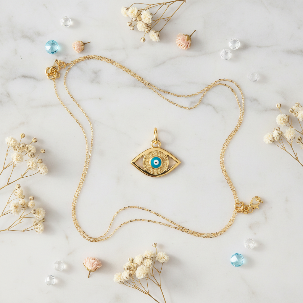 Etsy Hero – Evil Eye Gold Pendant