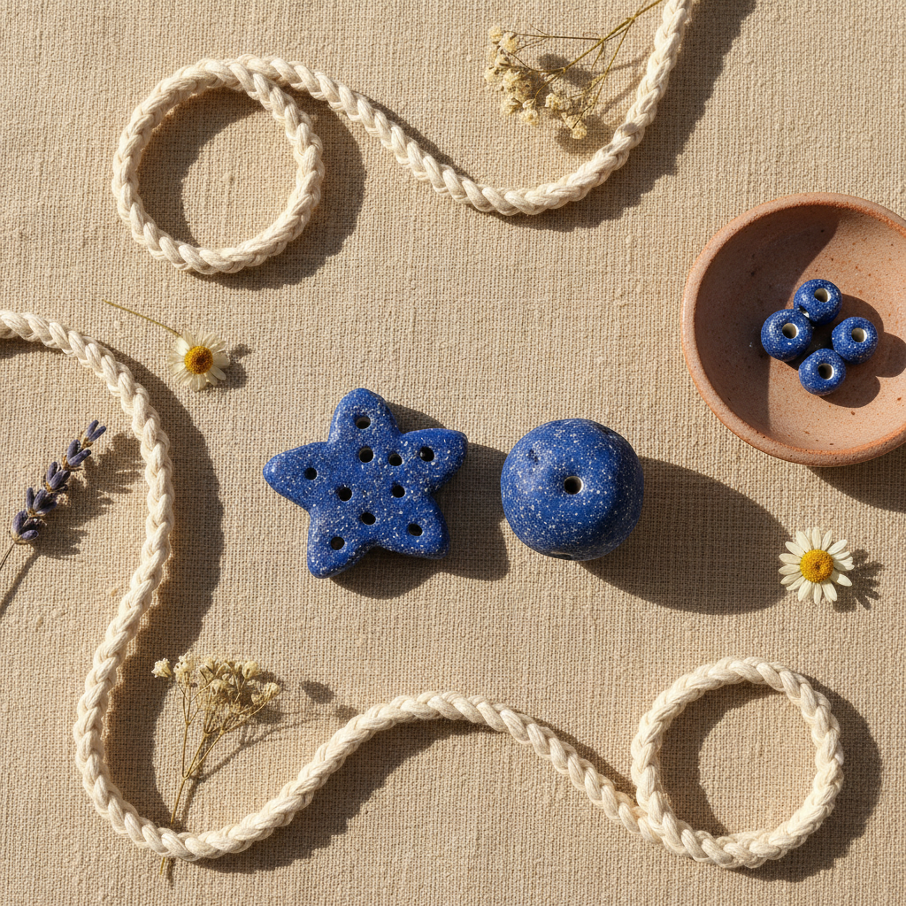 Etsy Hero – Sparkly Blue Ceramic Beads