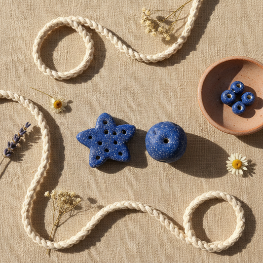 Etsy Hero – Sparkly Blue Ceramic Beads