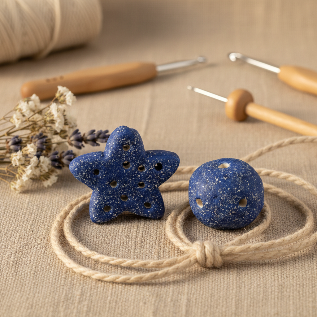Etsy lifestyle hero – Sparkly Blue Ceramic Beads