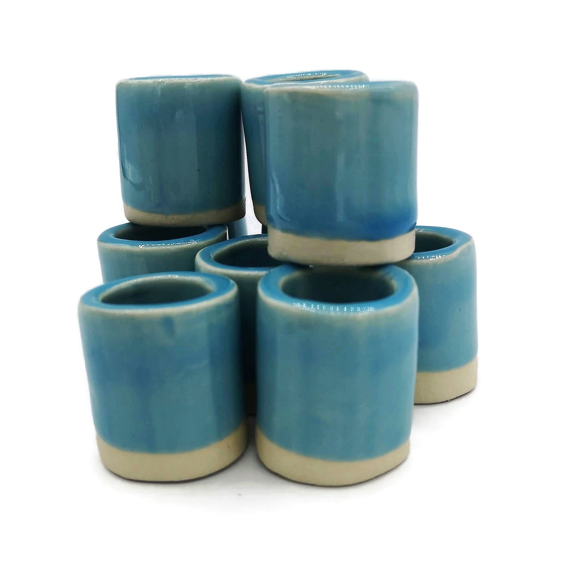 LARGE TUBE BEADS, 1 Pc Unique Clay Beads For Macrame, 35mm Long Ceramic Beads, Decorative Craft Beads With Large Hole - Ceramica Ana Rafael