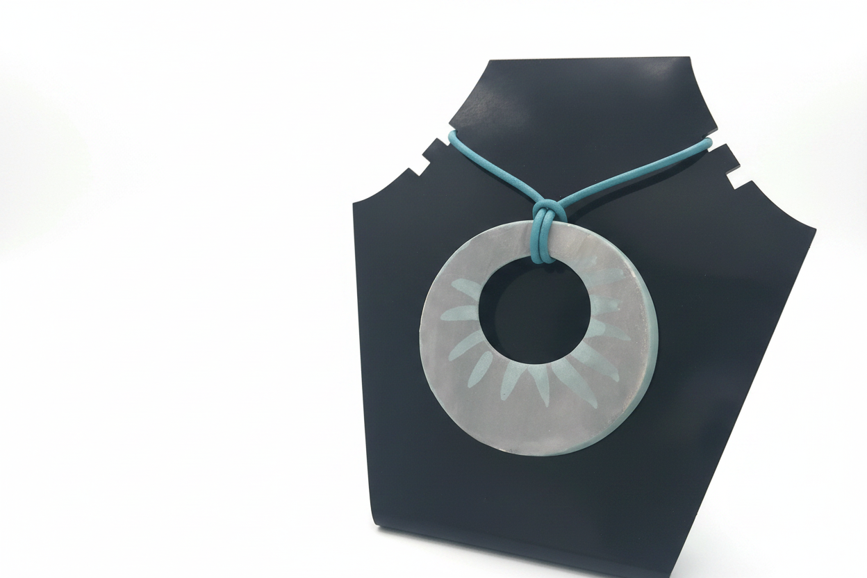 Hero Photo - Large Circle Ceramic Pendant