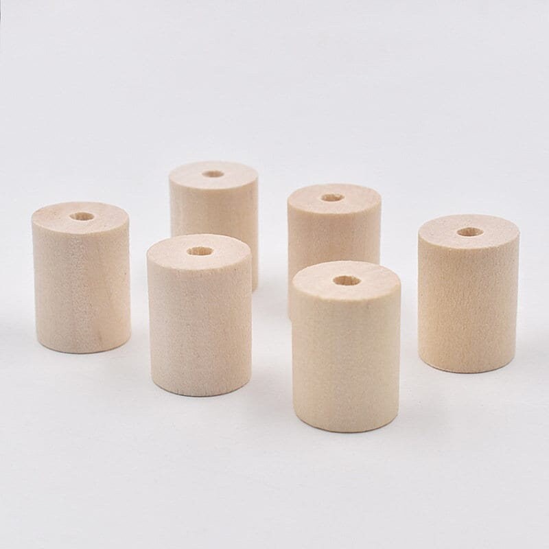 1/5Pc 25/30/40mm Extra Large Wooden Tube Beads – 5mm Hole Macrame & Jewelry Beads