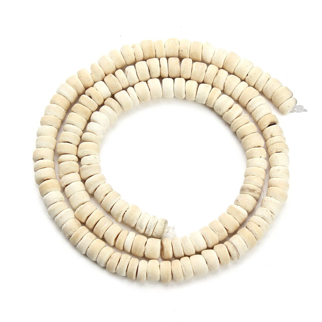 110Pc Wooden Coin Beads – 5/8/10mm Large Hole Beads for Jewelry & Macrame