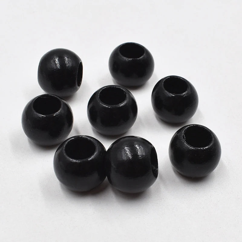 Extra Large Wood Beads for DIY Crafts – 20mm with Large 10mm Hole