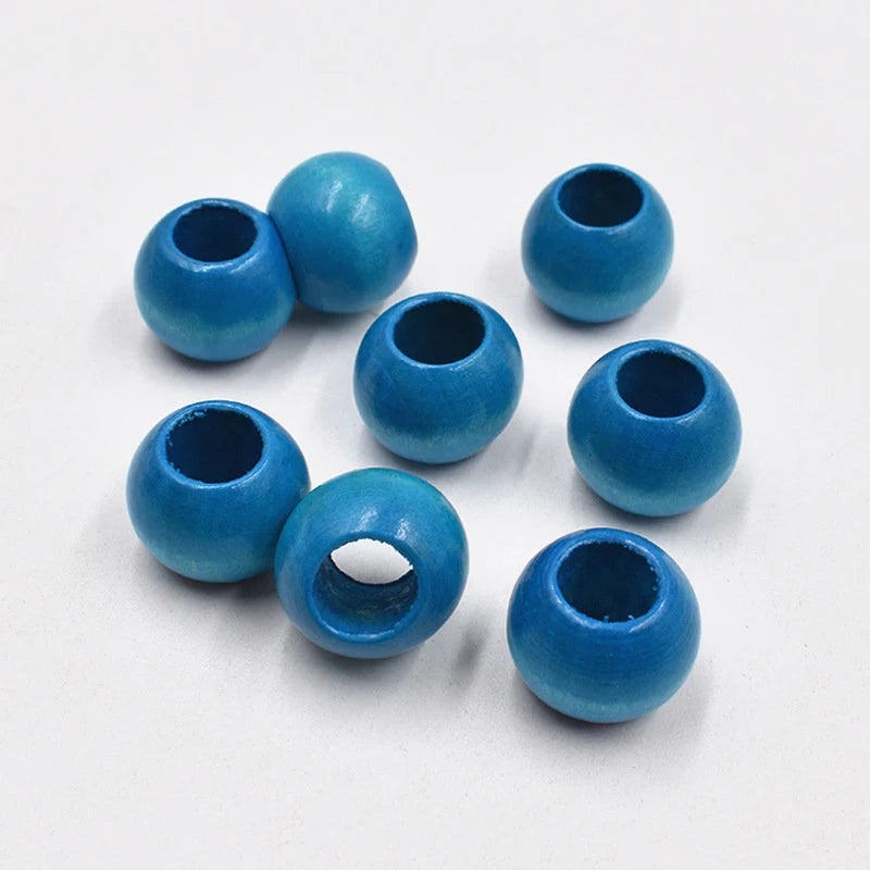 Extra Large Wood Beads for DIY Crafts – 20mm with Large 10mm Hole