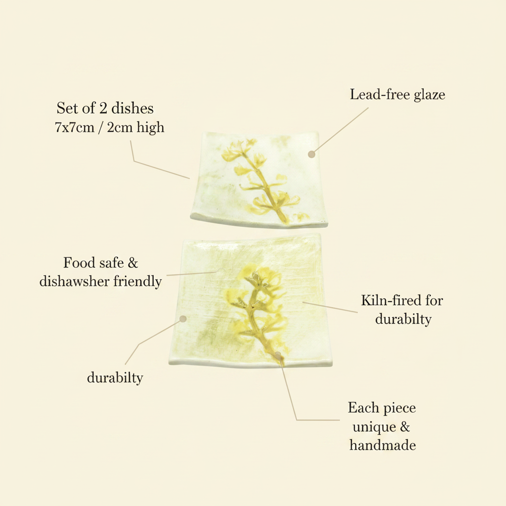 Size guide for 7cm square ceramic ring trays