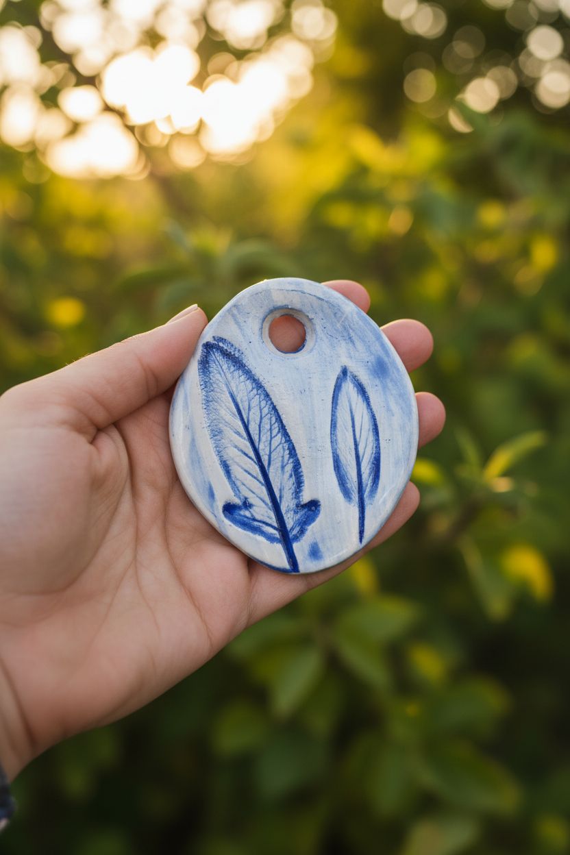 Lifestyle - hand holding pendant